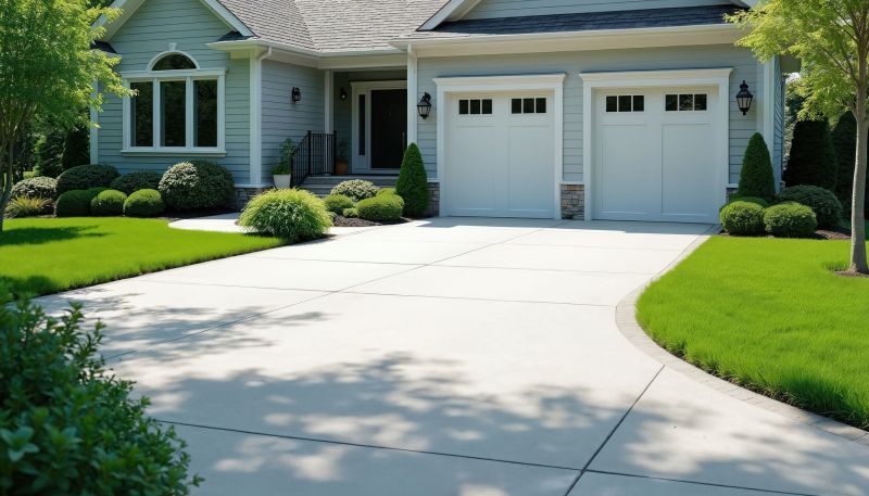 Plain Concrete Driveway